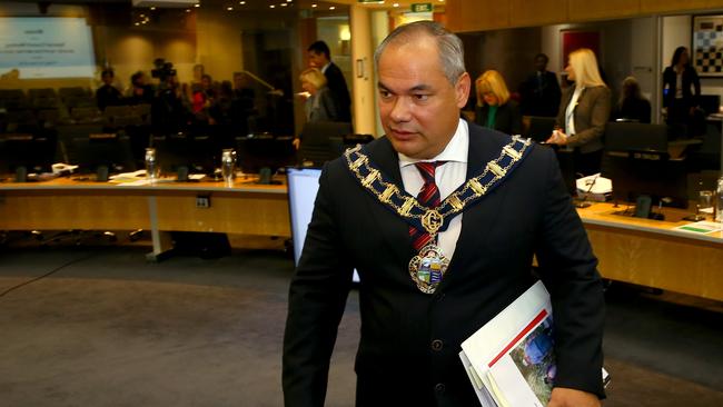 Mayor Tom Tate today will present council’s budget. Photo: David Clark