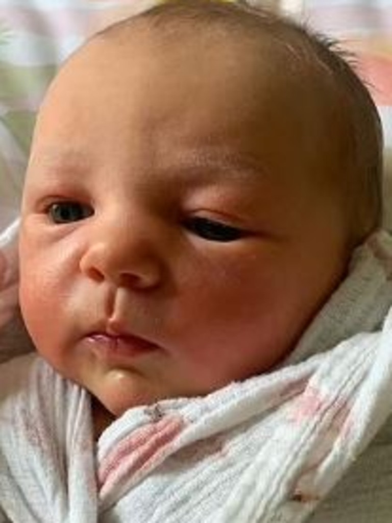 His daughter Ana was born on Monday at 8pm Sydney. Picture: Channel 9