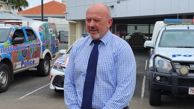 Officer in Charge of Rockhampton Criminal Investigation Branch, Detective Acting Senior Sergeant Simon Barclay. Picture: Aden Stokes