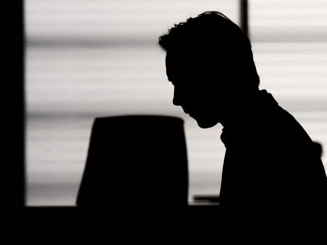 Christian B, the man suspected by German authorities of murdering missing British girl Madeleine McCann ("Maddie"), is silhouetted as he waits at court for a session in his trial of an unrelated case, on May 15, 2024. Christian B has yet to be charged in the Maddie case, but stands trial in Germany for two unrelated child sex offences and three counts of rape. (Photo by Julian Stratenschulte / POOL / AFP)