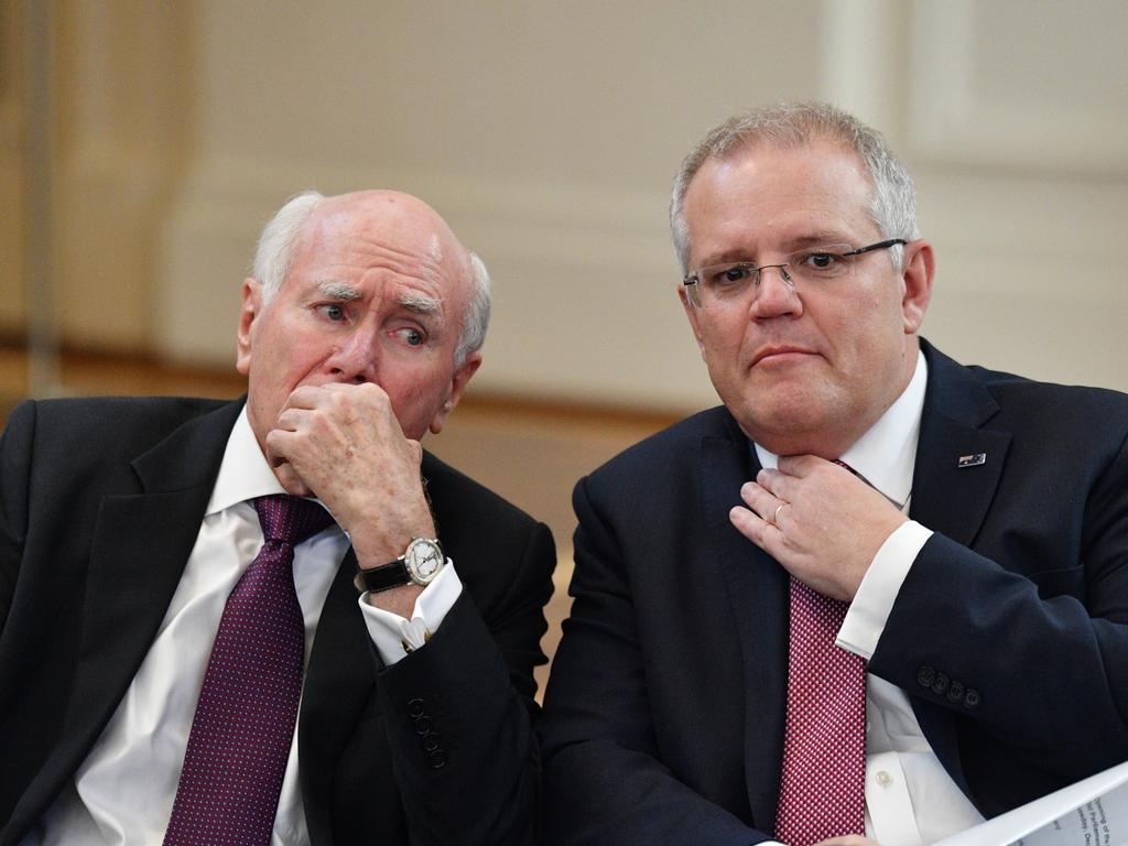 Former Prime minister John Howard has defended Scott Morrison. Picture: AAP