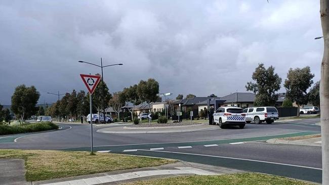 Police have arrested a man and a woman after a police car was rammed in Wollert on July 27. Picture: Thomastown 3074 Facebook page