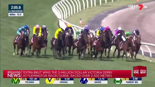 Extra Brut wins the Victoria Derby