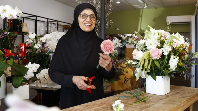 Sanna Mourad, 55, in Kogarah: “I’ll be going for Chris Minns … I wouldn’t vote … Liberal because I consider myself working class and Labor always represented the working class.” Pictures: Richard Dobson