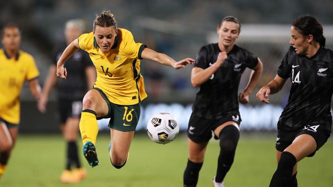 Hayley Raso was also on the scoresheet for the Matildas. Picture: Matt King/Getty Images