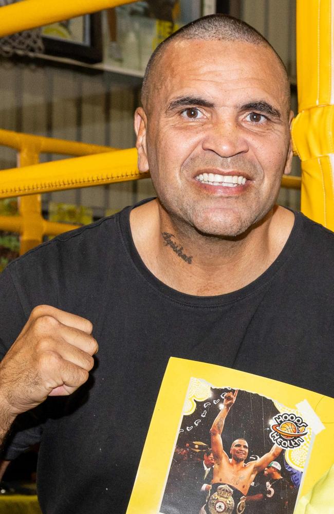 Anthony Mundine at the 2025 Hoops 4 Health x BOXfitNT Resilience Rumble. Picture: Pema Tamang Pakhrin