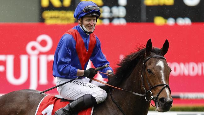 Jockey James McDonald had the option of riding Zaaki (pictured), Anamoe or Verry Elleegant in the Queen Elizabeth Stakes but decided to stick with the mare. Picture: Getty Images