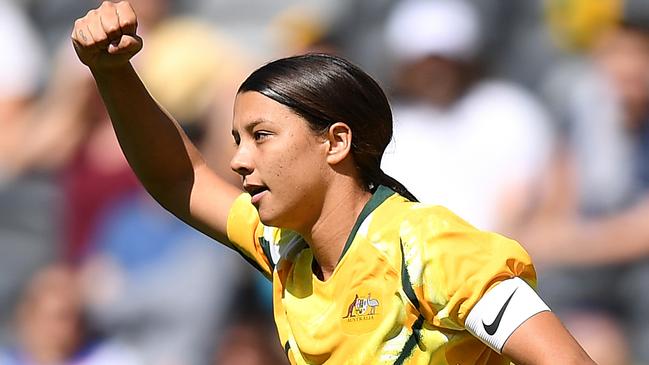 Kerr is the face of the Matildas. Picture: AAP