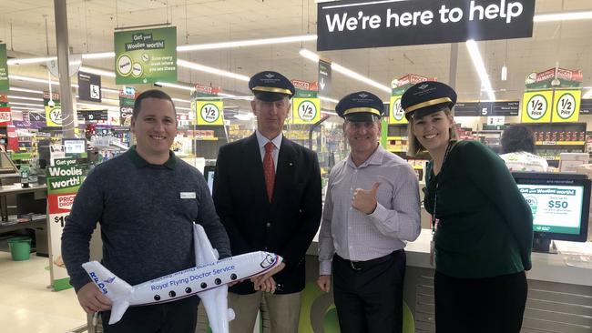 Roma Woolies customers helped raise thousands for the Royal Flying Doctor Service