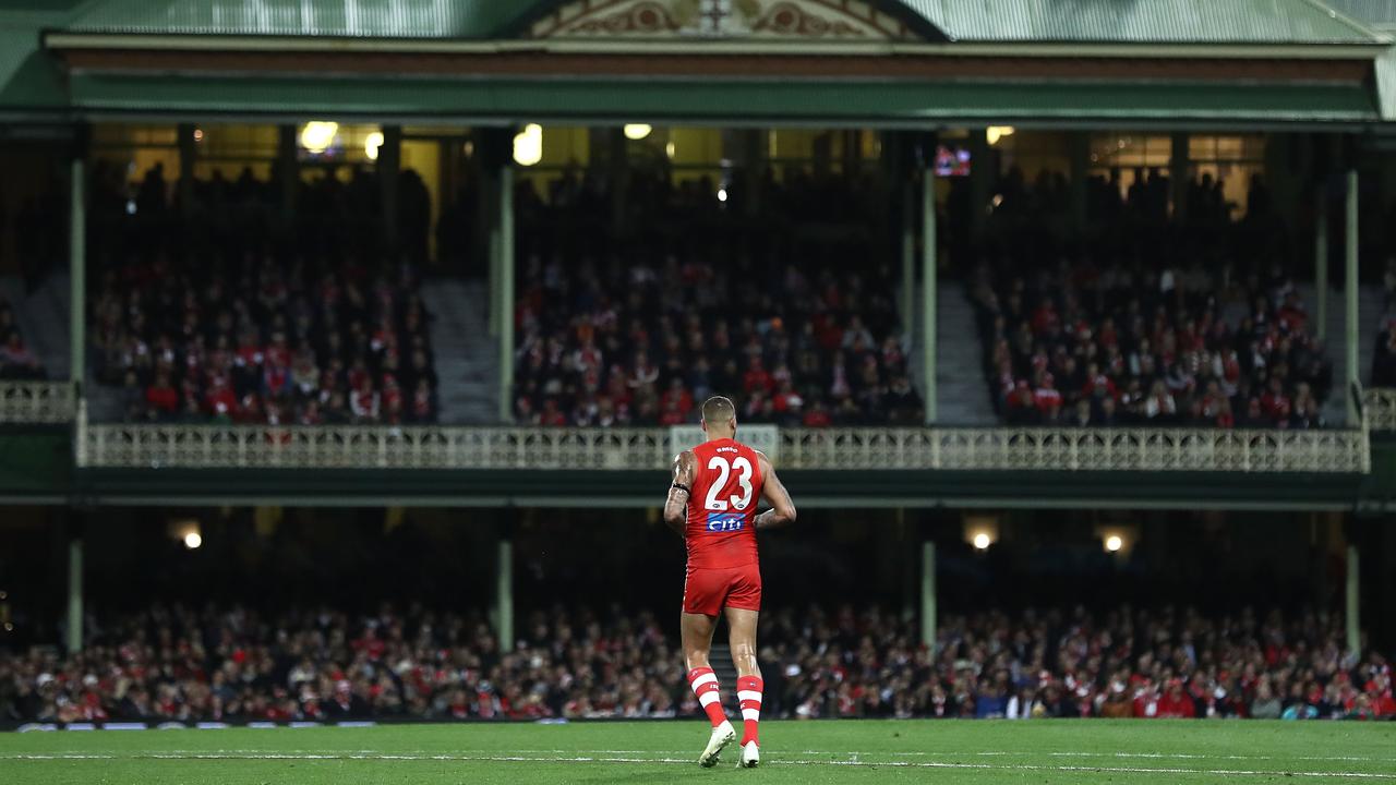 Lance Franklin during the elimination final at the SCG.