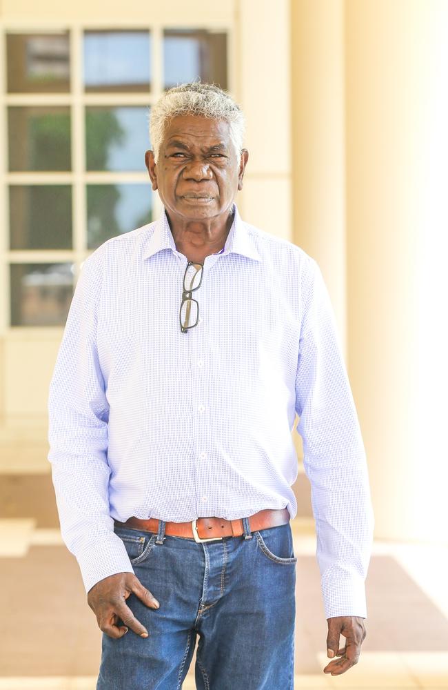 Gumatj clan leader Djawa Yunupingu at the NT Supreme Court Picture: Glenn Campbell