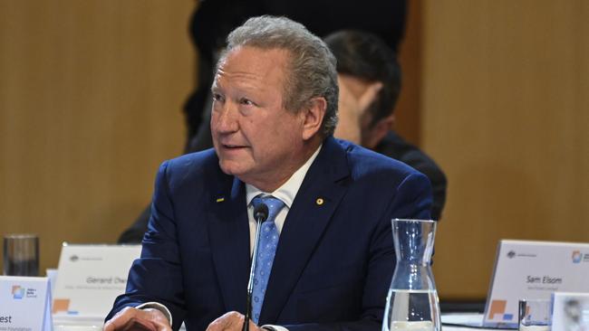 Andrew Forrest could back track on plans to buy Mincor after the fallout from BWX, some speculate. Picture: NCA NewsWire / Martin Ollman