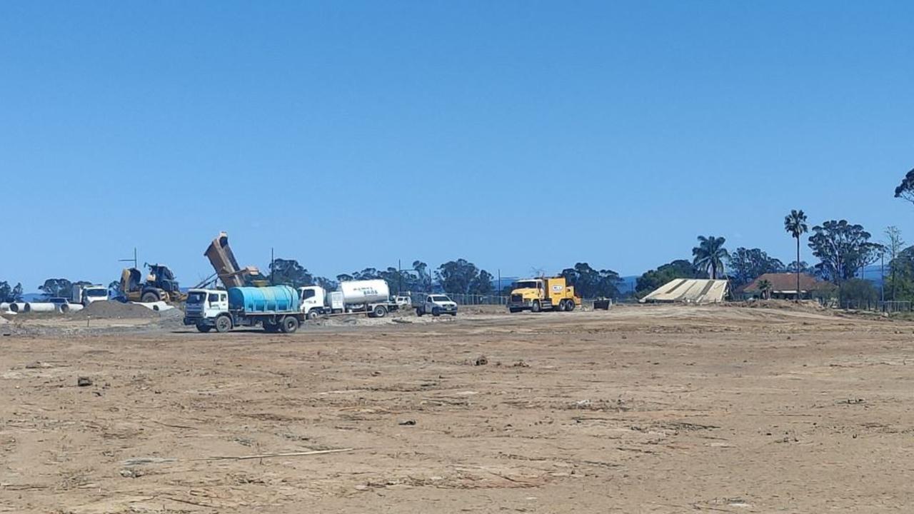 The unfinished subdivision site at Clydesdale.