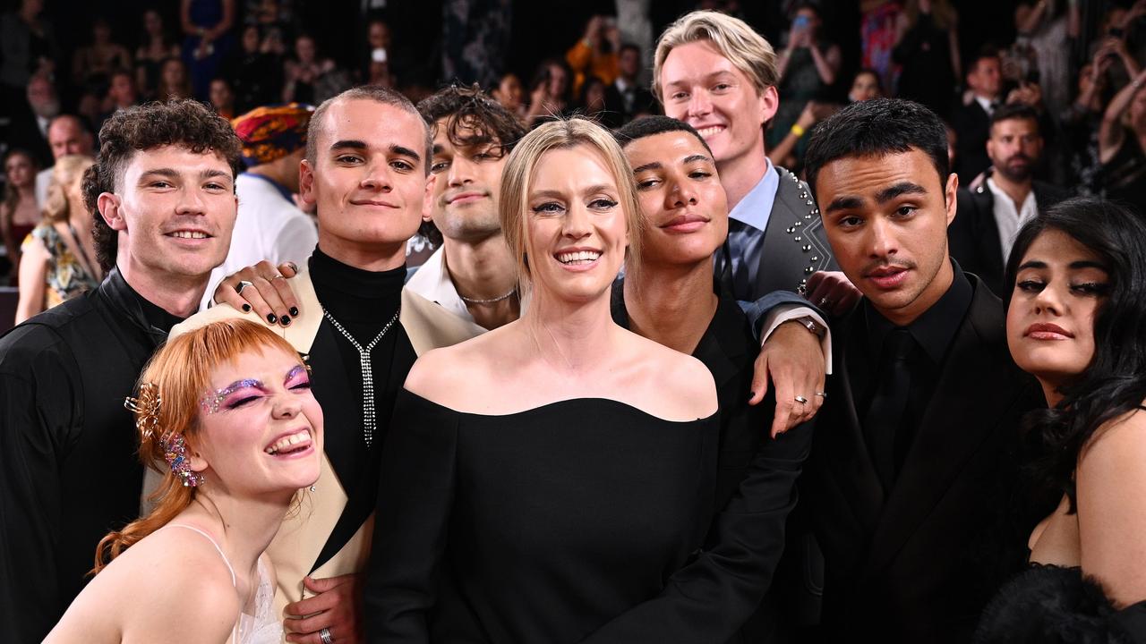 The cast of Heartbreak High at the 2022 AACTA Awards in Sydney. Picture: James Gourley (Getty Images)