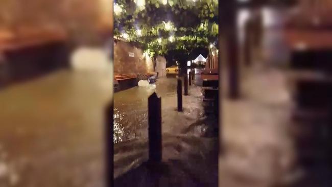 Hahndorf Inn inundated with floodwater during SA storms