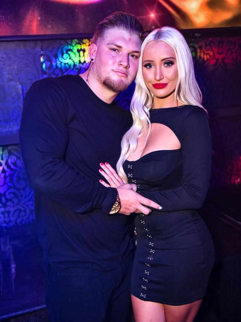 Kallum Mackay and Georgia Payne at Love Nightlife Nightclub on Saturday, July 6, 2017 for Gold Coast Bulletin Nightspotting.