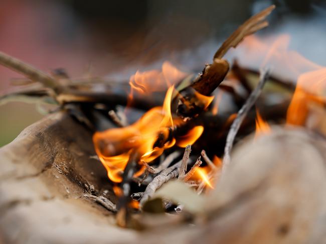 MELBOURNE, AUSTRALIA - NOVEMBER 02: A smoking ceremony is performed during a prematch Welcome to Country during the 2024 AFLW Round 10 match between the North Melbourne Tasmanian Kangaroos and the Gold Coast Suns at Arden Street Oval on November 02, 2024 in Melbourne, Australia. (Photo by Dylan Burns/AFL Photos via Getty Images)