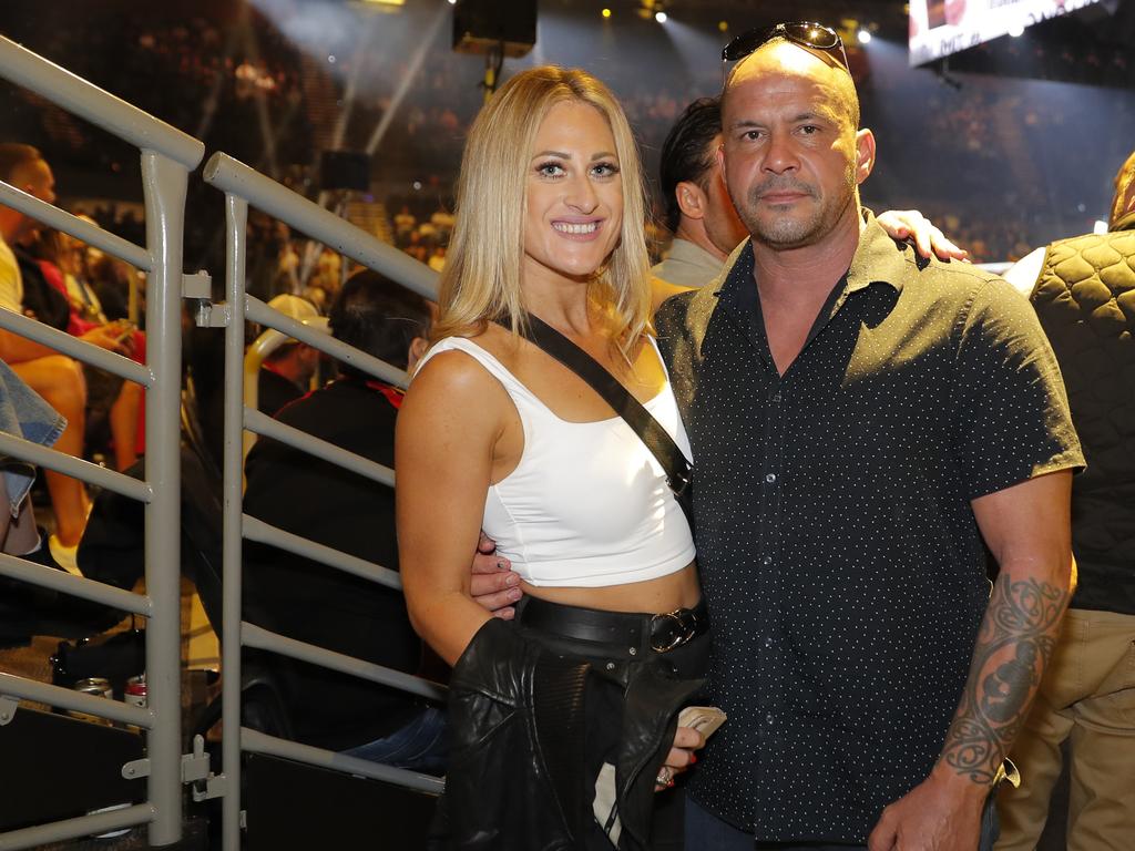 Jaron Purchin and Keri Hita at the Tim Tszyu vs Carlos Ocampo Interim WBO Super Welterweight World title contest at the Convention Centre in Broadbeach. Photo: Regi Varghese