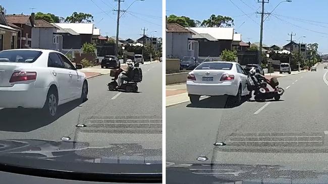 Elderly Aussie flattened crossing road on scooter
