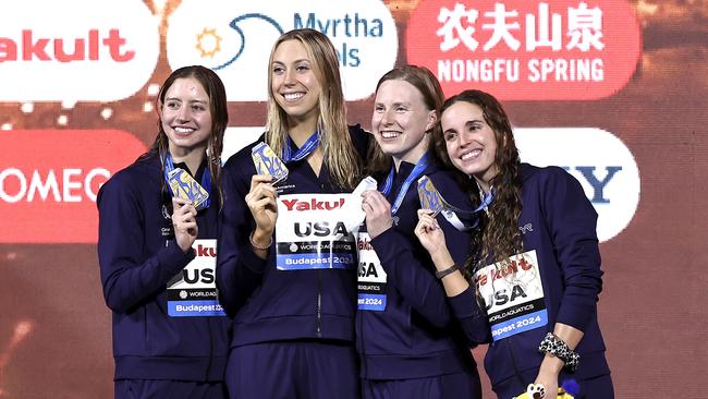 The American cleaned up at the first major international swimming event on the lead up to the 2028 Los Angeles Olympics