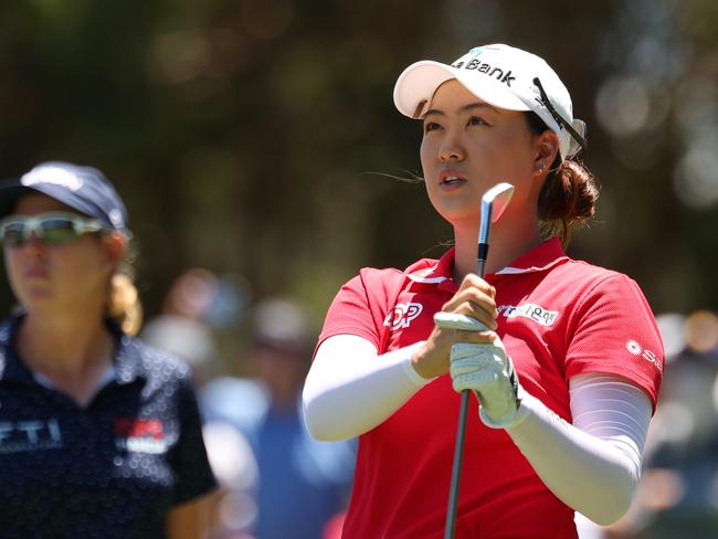 Minjee Lee’s closing 69, was one shot short of a playoff with Buhai. Picture: Matt King/Getty Images