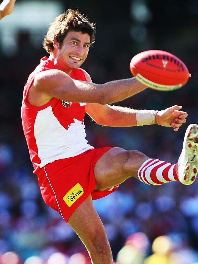 Brett Kirk is a revered figure at the Swans.