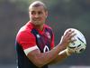 BAGSHOT, ENGLAND - OCTOBER 01: Jonathan Joseph runs with the ball during the England training session at Pennyhill Park on October 1, 2015 in Bagshot, England. (Photo by David Rogers/Getty Images)