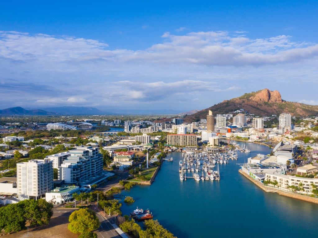 Aerial  shot of Townsville