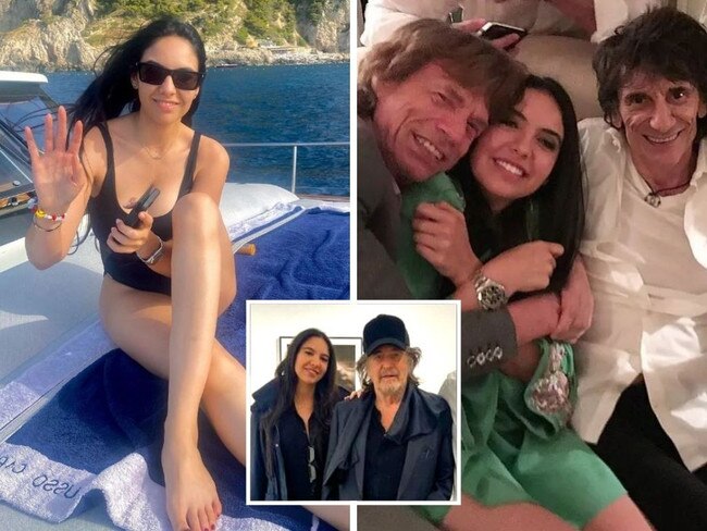 Al Pacino’s pregnant girlfriend, Noor Alfallah, previously dated Mick Jagger. Pictures: Instagram