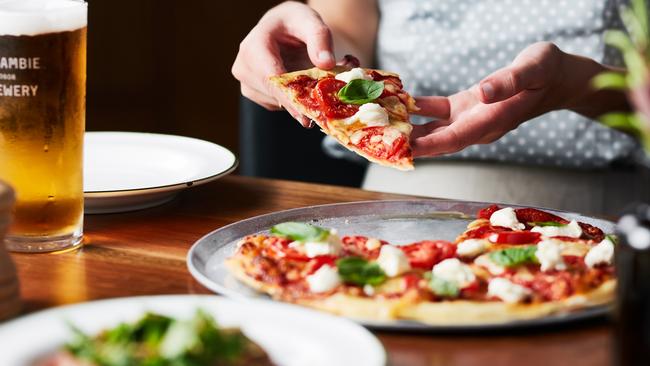 Pizza the action: the wood-fired beauties are worth the drive. Picture: Gareth Sobey.