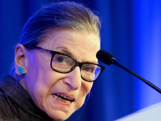 US Supreme Court Justice Ruth Bader Ginsburg was outspoken about issues such as feminism and human rights for the disabled. Picture: Jim Watson/AFP