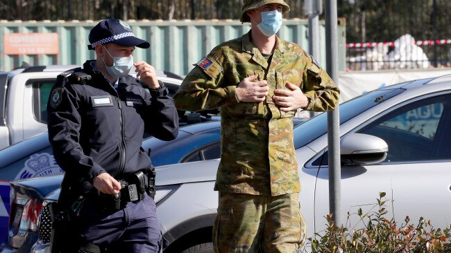 ADF troops have been deployed to work alongside police in hotspot LGAs. Picture: News Corp / Toby Zerna