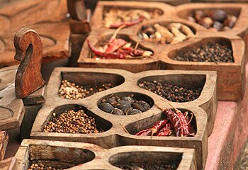 Taste of India ... almost everywhere you go in Kerala, the scent of beautiful spices fills the air. Picture: Sam Wundke