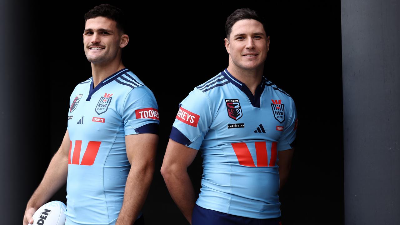 Nathan Cleary and Mitchell Moses will need to gel for the Blues next Wednesday. Picture: Jason McCawley/Getty Images