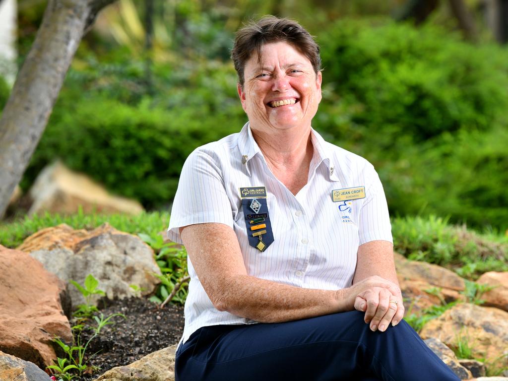 District Manager of South Townsville Girl Guides Jean Croft has been nominated for News Corp’s Thanks a Million campaign. Picture: Alix Sweeney
