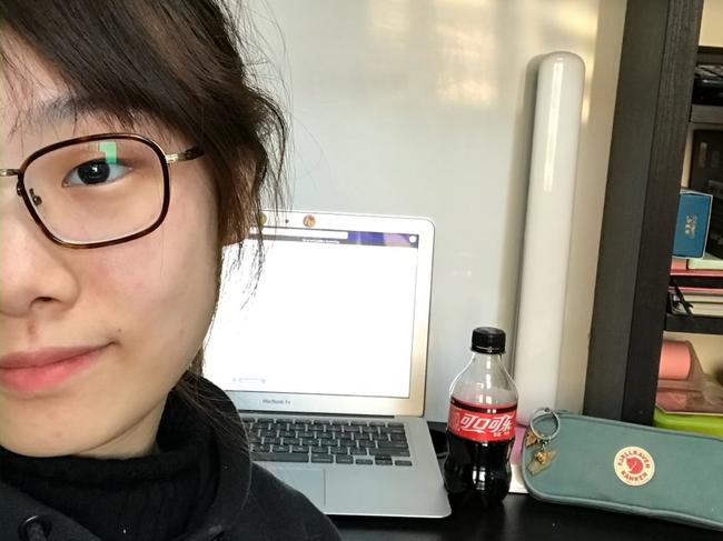 Yr 12 student Colleen Gao woke up at 5:30 am every school day in Shanghai, China to prepare for her online classes at Burwood Girls High School in Sydney. Picture: Supplied