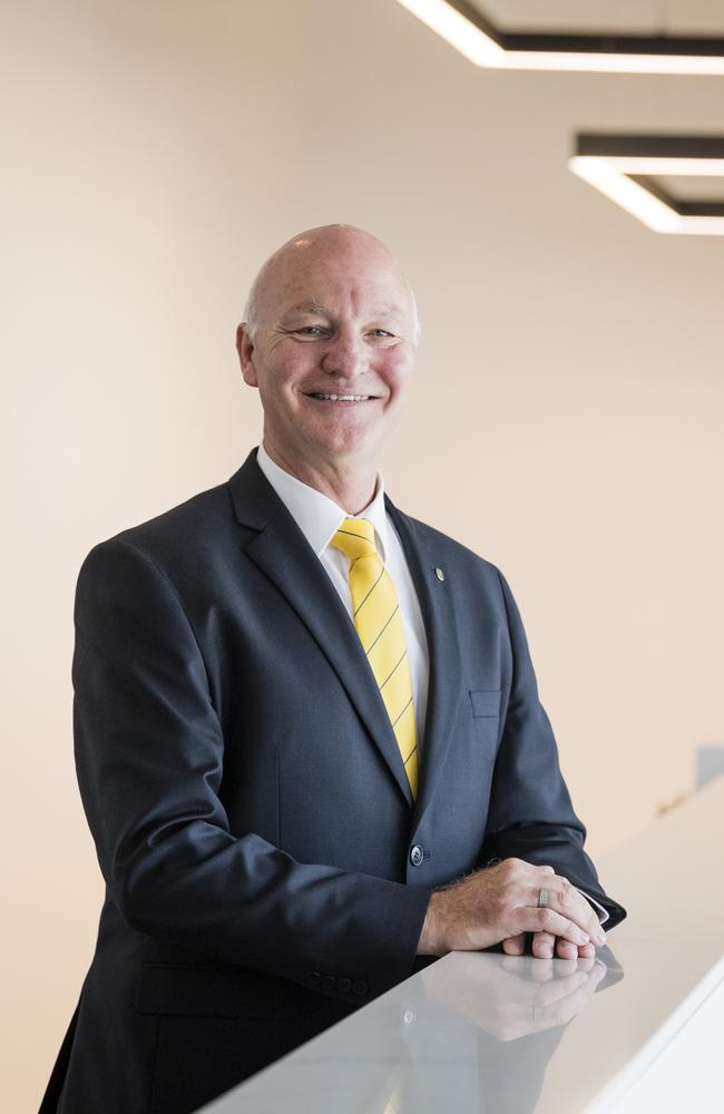 Ray White Commercial principal Paul Schmidt-Lee after the auction at Oaks of Pigotts Building in Toowoomba CBD. Picture: Kevin Farmer