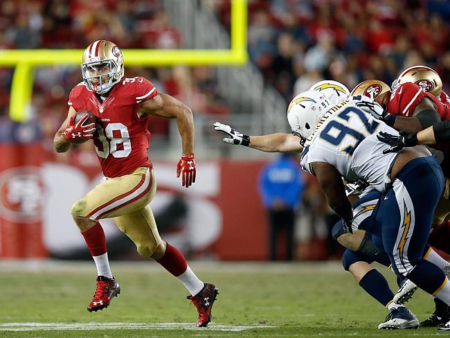 Jarryd Hayne Speeds to the Outside for a 37-yard Punt Return, 49ers vs.  Cardinals