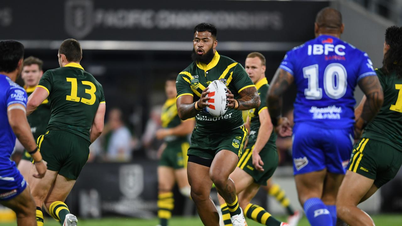 Front row enforcers Payne Haas and Tino Fa’asuamaleaui were too strong for Samoa, laying the platform early for a dominant Kangaroos win.