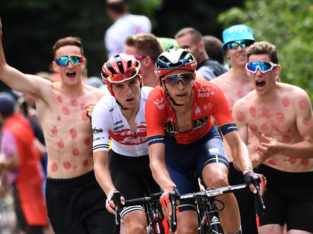 Fans cheer on the riders during the 2019 edition of the Tour de France. Picture: Anne-Christine Poujoulat/AFP