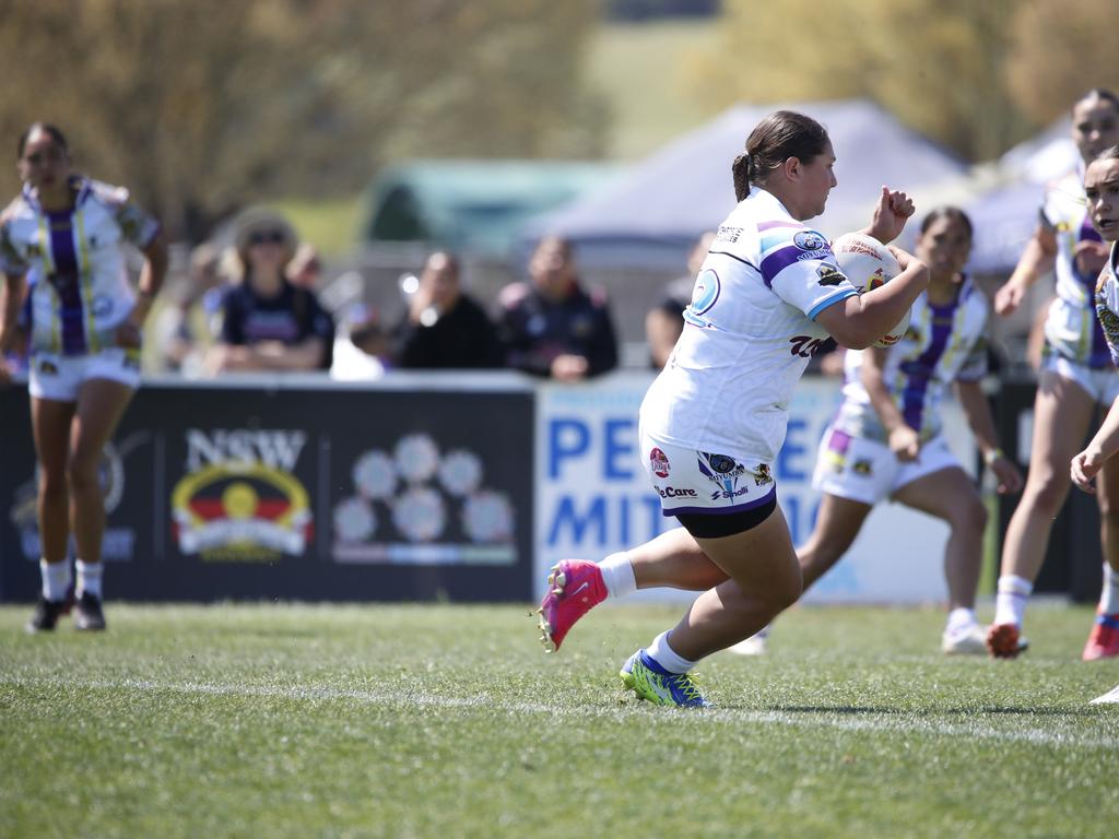 Koori Knockout - Day 4 Girls 17s GF Mindaribba Warriors v Waterloo Storm Monday, 7 October 2024 Hereford St, Bathurst NSW 2795, Australia, Picture Warren Gannon Photography