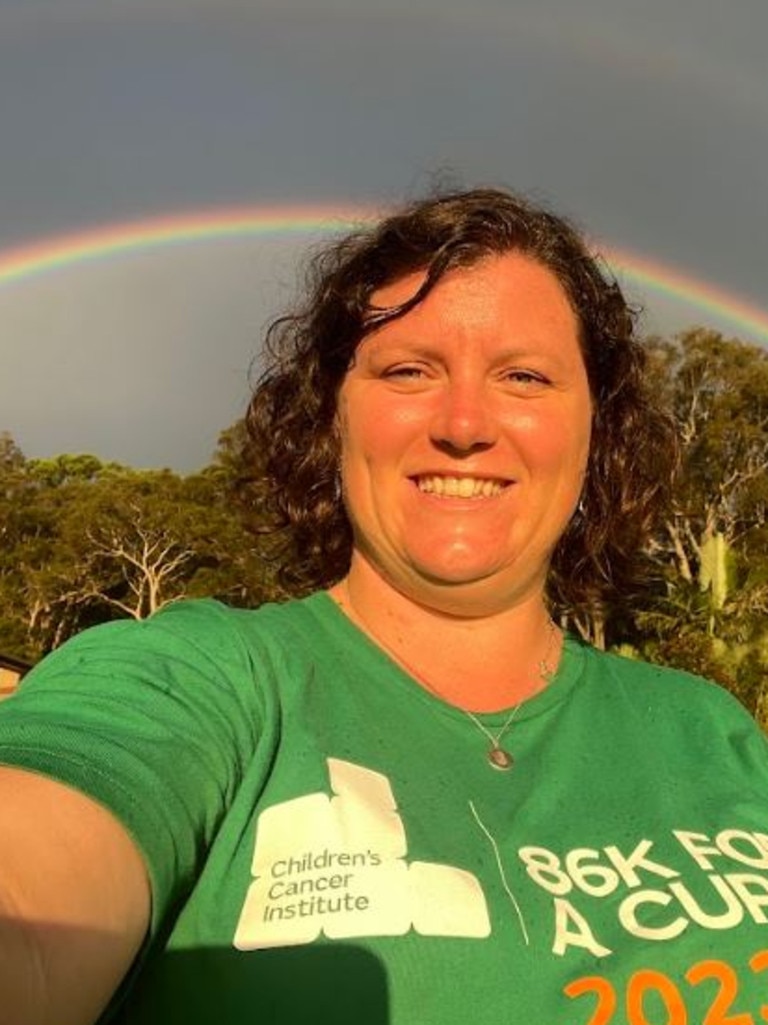 The mum says whenever she sees a rainbow, she thinks of Izzy. Picture: Supplied