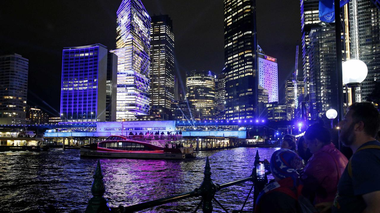 The festival will be split into five zones, including The Rocks, Barangaroo, Darling Harbour, The Goods Line and inner city and, for the first time since 2018, Martin Place. Picture: NewsWire / John Appleyard