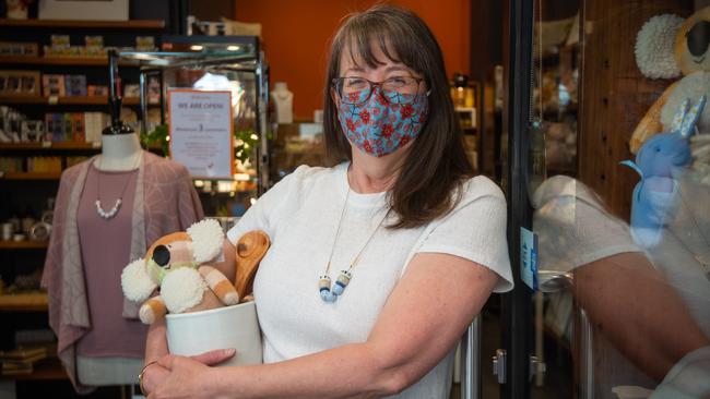 Melanie Ashe owner of ClementineÃs and is doing its bit to support locally-made products as the retail sector continues to bounce back from the pandemic. Nestled in bustling Degraves Street. Picture: Jason Edwards