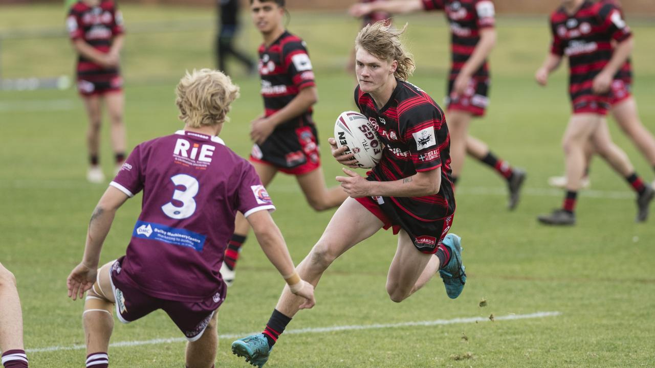 Mitchel Clem of Valleys against Dalby. Picture: Kevin Farmer