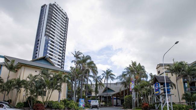 Sydney-based developer Ralan Group has collapsed, potentially leaving hundreds of people out of work. Exterior view of the Ruby Collection and Paradise Resort in Surfers Paradise. Picture: Jerad Williams