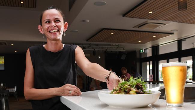 Colleen Sproule from Smokey J's at Darwin’s Beachfront Hotel is expecting a busy Easter long weekend. Picture: Katrina Bridgeford