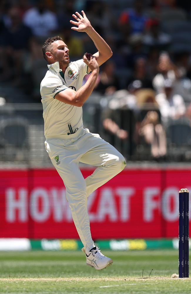 Josh Hazlewood missed the second Test after a side strain. Picture: Robert Cianflone/Getty Images.