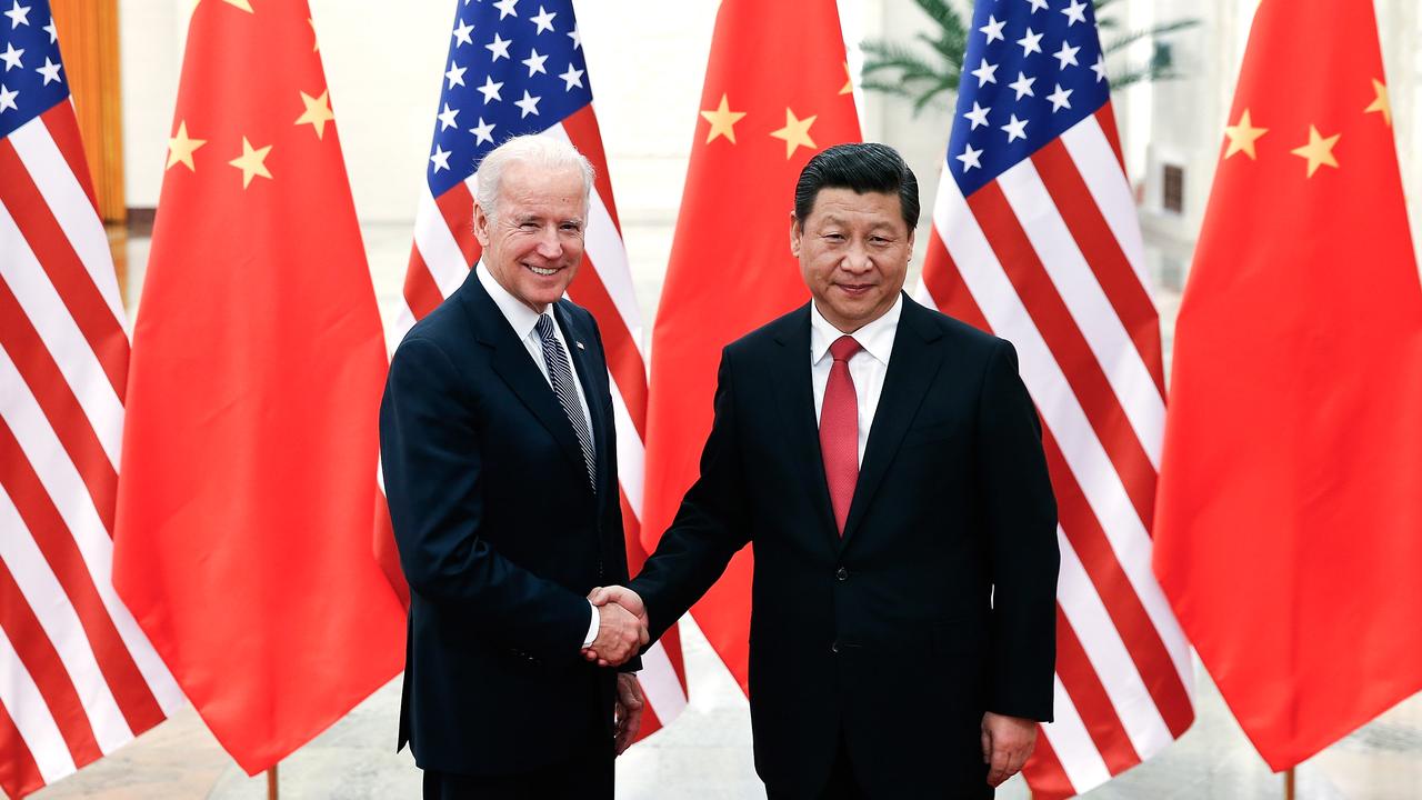 A 2013 photograph of then-US Vice President Joe Biden meeting with Xi Jinping in Beijing. Picture: Lintao Zhang / AFP