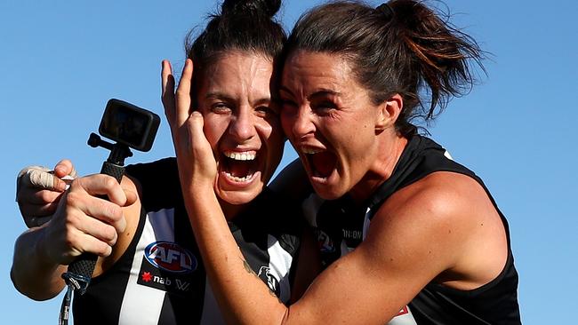 Will the Pies be celebrating after their trip to Brisbane? Picture: AFL Photos/Getty Images